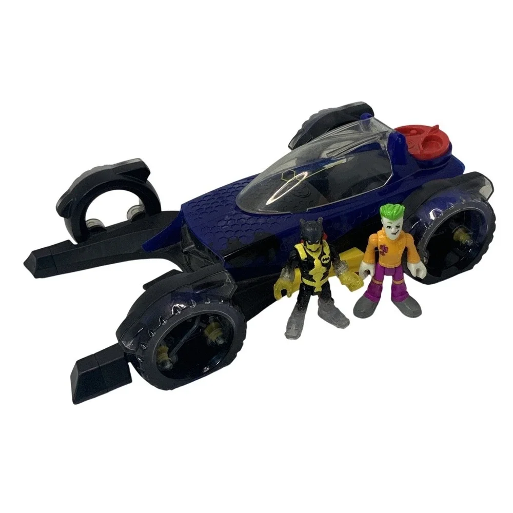 Fisher-Price‎ Imaginext DC Super Friends Batmobile Plastic Blue 10 Inch Set